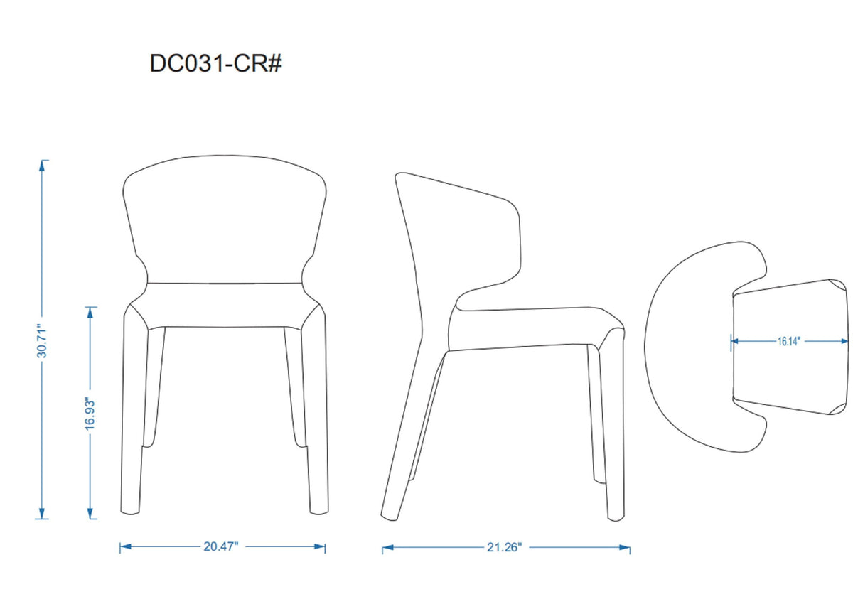 Manhattan Conrad - Vegan Leather Dining Chair (Set of 2)