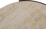 Solstice - Travertine And Mango Wood Table