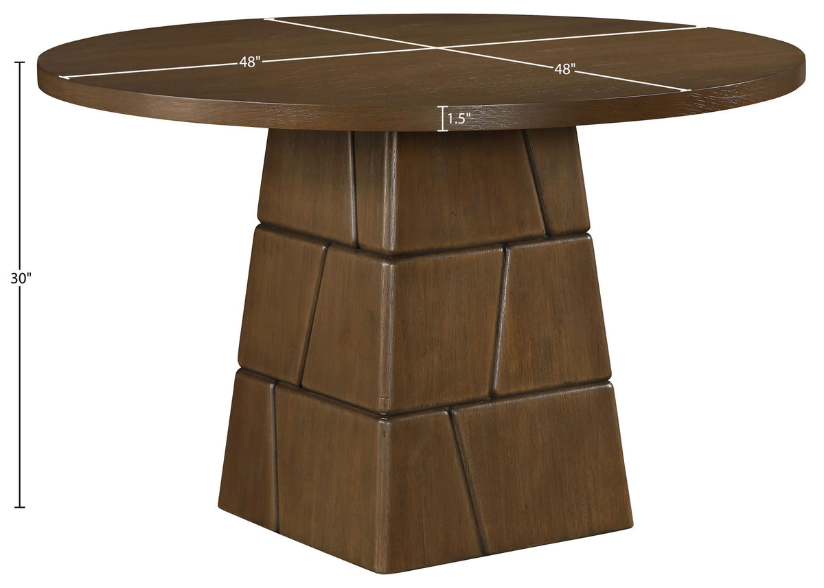 Tavio - 48" Oak Veneer And Solid Wood Dining Table