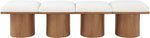 Pavilion - 4 Piece Modular Bench With Brown Base