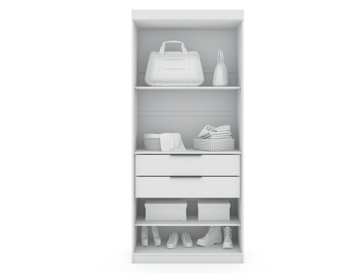 Manhattan Mulberry - Wardrobe Closet With Open Space