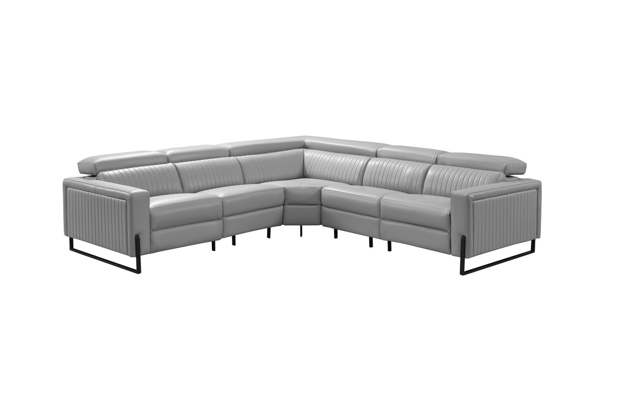 2787 - Sectional With Recliners - Gray