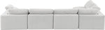 Comfy - 5 Piece Velvet Modular Sectional