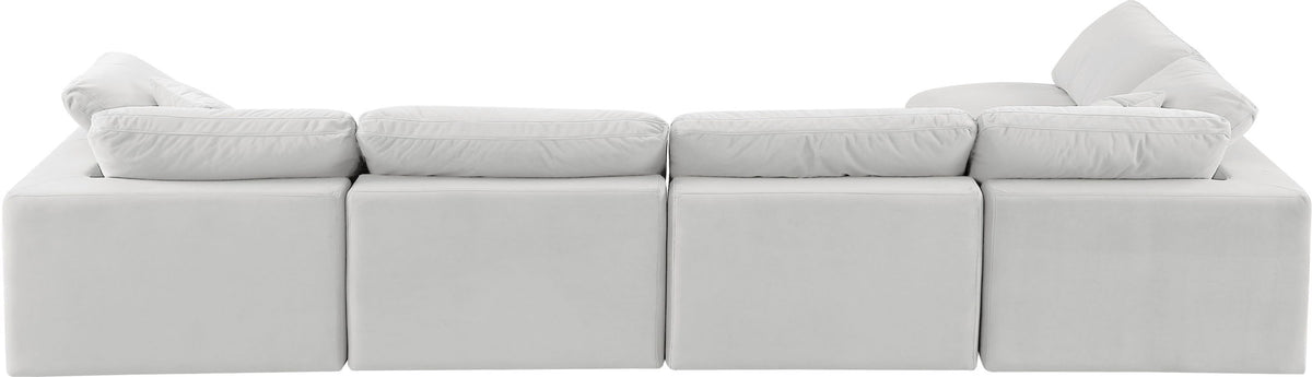 Comfy - 5 Piece Velvet Modular Sectional