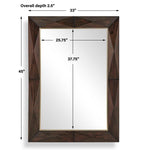 Diamond In The Rough - Wood Mirror - Gold / Woodtone