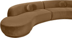 Avra - 146" Velvet Performance Fabric Upholstered Sectional