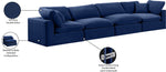 Comfy - Velvet Modular Sofa 4 Seats