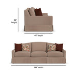 Lottie - Fabric Sofa With Skirt Trim
