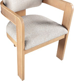 Sacha - Linen Dining Chair With Natural Base (Set of 2)
