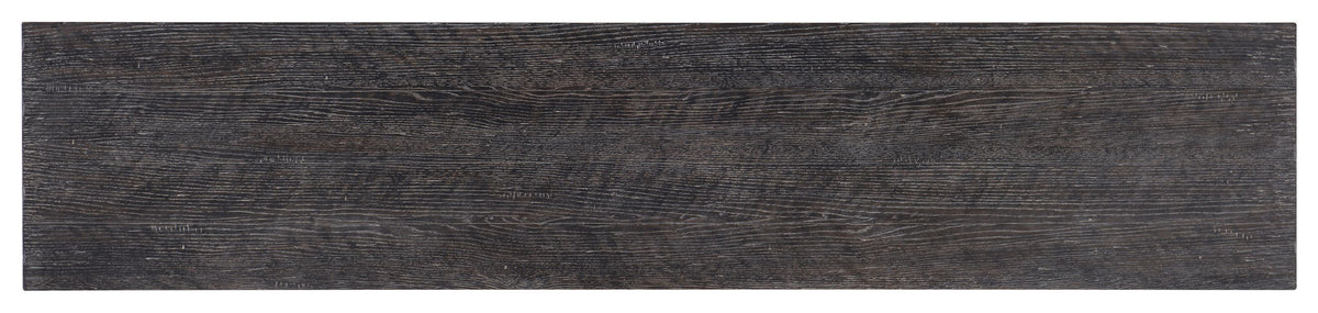 Melange - Keenan 5-Door Credenza - Dark Brown / Dark Gray
