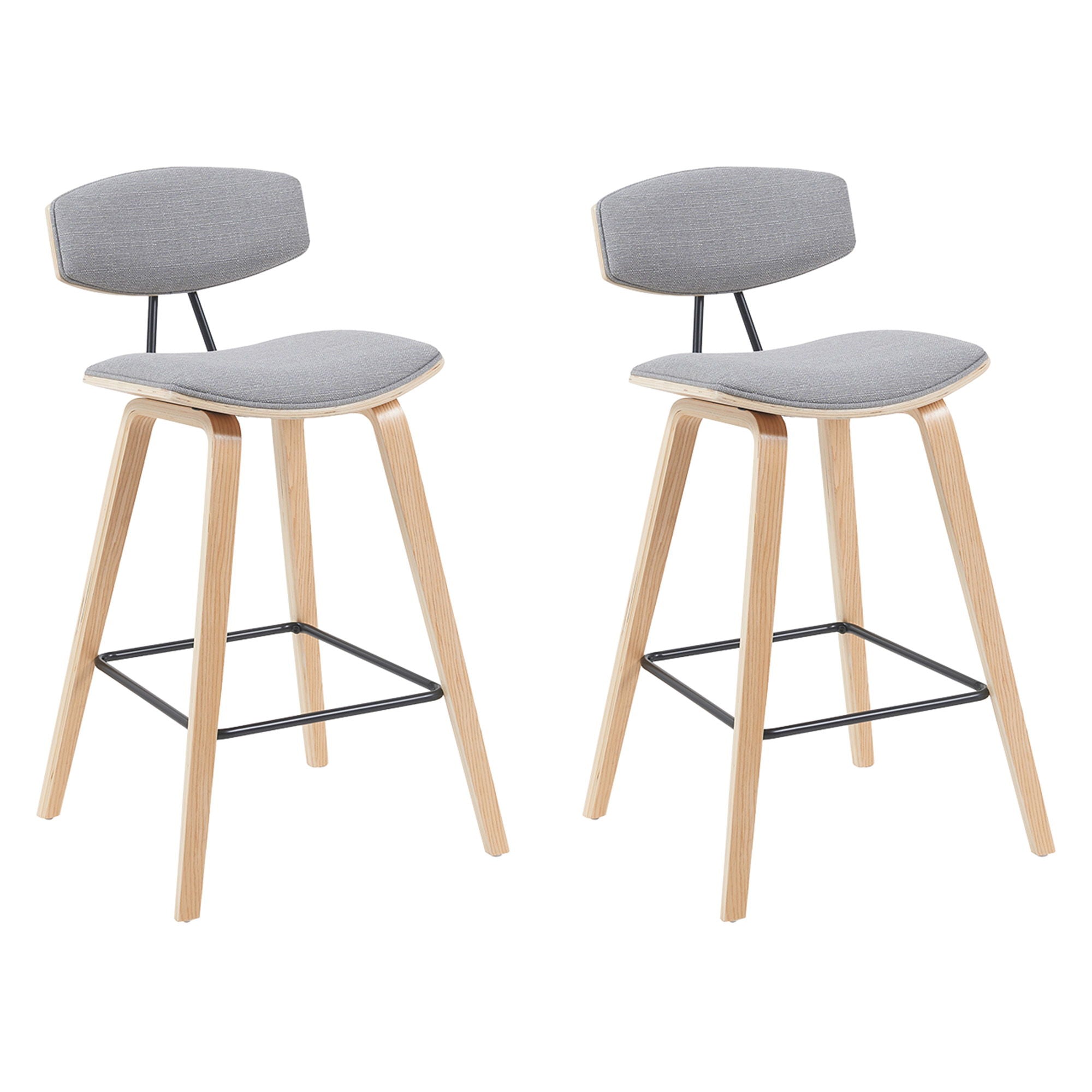Fox - Swivel Bar Height Stool - Light Brown