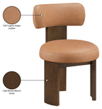Atelier - Vegan Leather Upholstered Dining Chair (Set of 2) - Painted Brown Frame