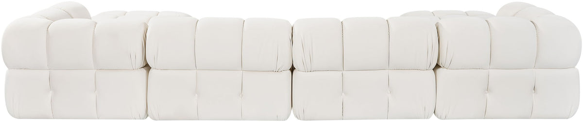Orin - Velvet 6 Piece Modular Double Chaise Sectional