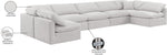 Indulge - Velvet 7 Piece Modular U-Shaped Sectional