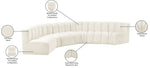 Arc - Velvet 6 Piece U-Shaped Modular Sofa