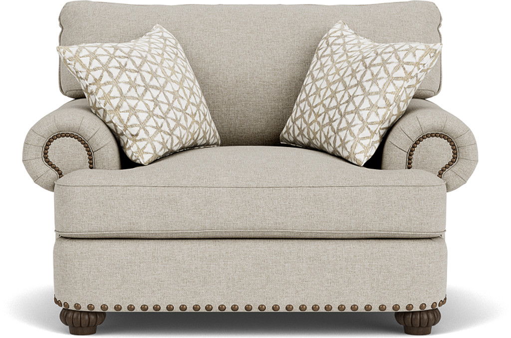 Patterson - Fabric Chair, Nailhead Trim