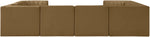 Rummi - Velvet Performance Fabric Upholstered Modular Sectional