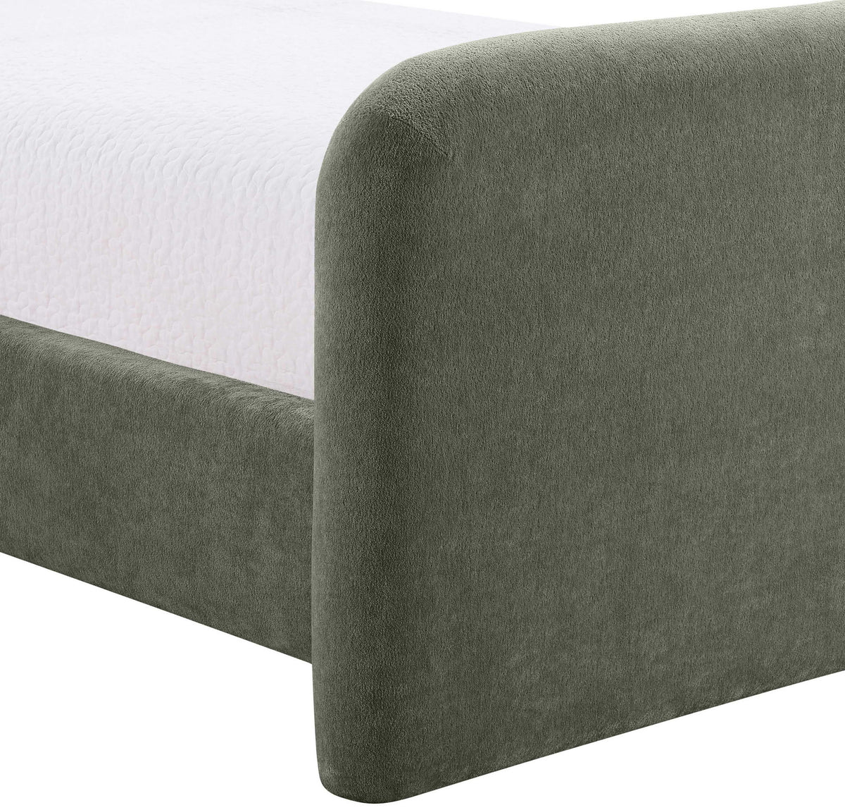 Fira - Chenille Fabric Upholstered Bed