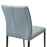Meriam - Full Back Top Grain Leather Upholstered Metal Dining Chairs (Set of 2)
