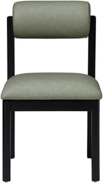 Roundhill - Faux Leather Dining Chair (Set of 2) - Black Frame