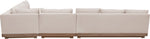 Solace - Olefin 5 Piece Outdoor Patio Modular Sectional