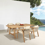 Cypress - Outdoor Patio Dining Table - Blonde Eucalyptus