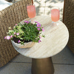 Midsummer - Accent Table - Antique Brass