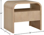 Giada - Solid Wood And Veneer Nightstand