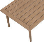Laguna - Aluminum Outdoor Patio Coffee Table - Natural