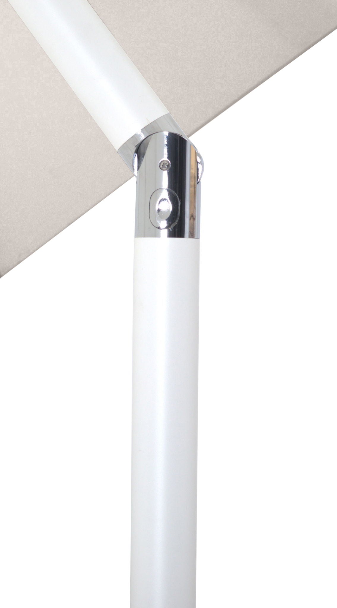 Amalfi - Aluminum Patio Umbrella - Black Base / White Pole