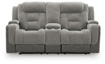 Mixed Motion - Power Reclining Loveseat With Console / Adjustable Headrest
