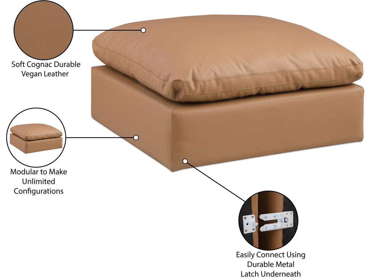 Comfy - Faux Leather Ottoman