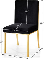 Opal - Dining Chair with Gold Legs (Set of 2)