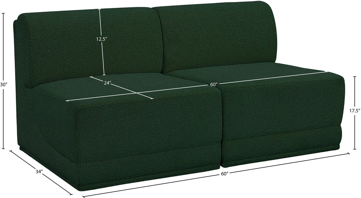 Ollie - 2 Seat Armless Modular Sofa