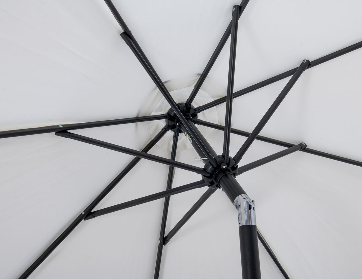 Amalfi - Aluminum Patio Umbrella - Black Base / Black Pole