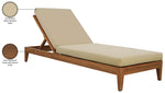 Mirella - Water Resistant Fabric Upholstered Outdoor Patio Chaise Lounge