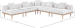 Laguna - 5 Piece 106.5" Upholstered Outdoor Patio Modular Sectional