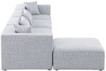 Cube - Linen 5 Piece Modular Sectional With Chaise