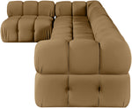 Orin - Velvet 5 Piece Modular Sectional