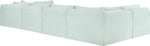 Shaggy - 6 Piece Modular U-Shaped Armless Sectional