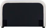 Vaughn - Linen Bed With Black Base