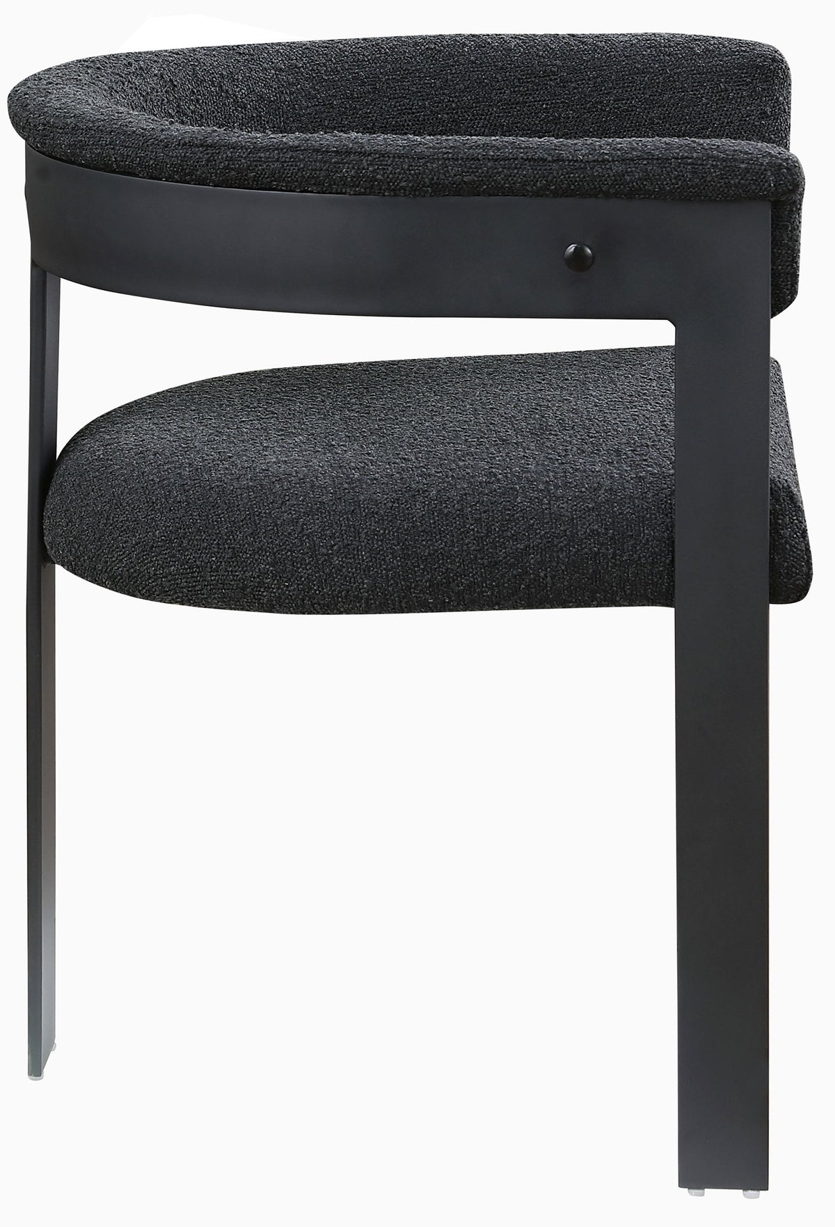Romeo - Boucle Dining Chair With Black Base (Set of 2)