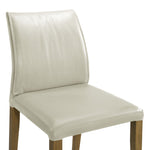 Velena - Full Back Top Grain Leather Upholstered Wood Dining Chairs (Set of 2) - Gray