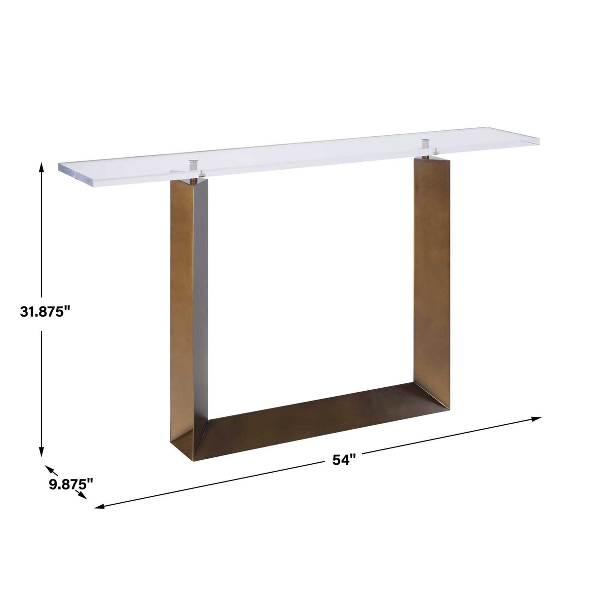 Mcelroy - Modern Console Table - Bronze