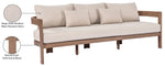 Newport - Water Resistant Fabric 86.75" Upholstered Outdoor Patio Sofa