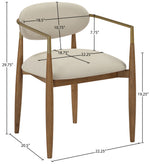 Riccio - Dining Arm Chair (Set of 2) - Walnut Frame