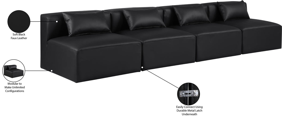 Cube - Modular 4 Seat Armless Sofa