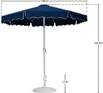 Amalfi - Patio Umbrella - White Base / White Pole