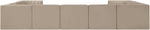 Rummi - Velvet Performance Fabric Upholstered 9 Piece Modular Sectional