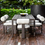 Polanco - Outdoor Aluminum Dining Table - Black